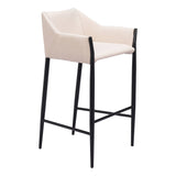 Andover Bar Stool, Beige-Furniture-High Fashion Home