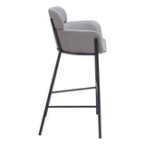 Bremor Barstool, Slate Gray-Furniture-High Fashion Home