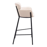 Bremor Barstool, Beige-Furniture-High Fashion Home