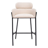 Bremor Barstool, Beige-Furniture-High Fashion Home