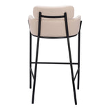 Bremor Barstool, Beige-Furniture-High Fashion Home