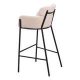 Bremor Barstool, Beige-Furniture-High Fashion Home