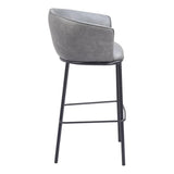 Garston Bar Stool, Gray-Furniture-High Fashion Home