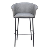 Garston Bar Stool, Gray-Furniture-High Fashion Home