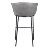 Garston Bar Stool, Gray-Furniture-High Fashion Home