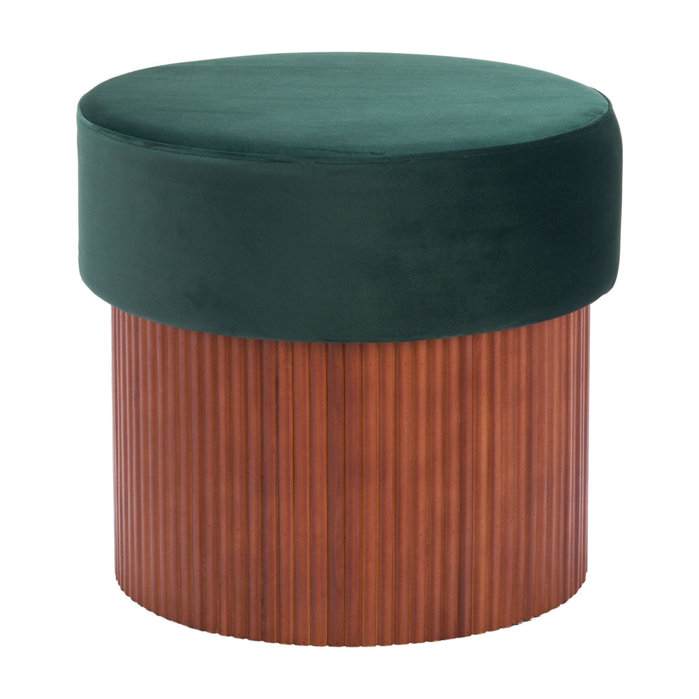 Boto Storage Ottoman, Green-Furniture-High Fashion Home