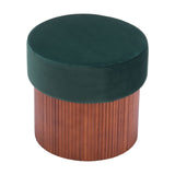 Boto Storage Ottoman, Green-Furniture-High Fashion Home