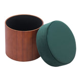 Boto Storage Ottoman, Green-Furniture-High Fashion Home