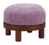 Gome Ottoman, Wisteria Purple-Furniture - Benches-High Fashion Home