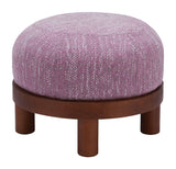 Gome Ottoman, Wisteria Purple-Furniture - Benches-High Fashion Home