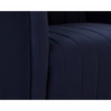 Garrison Swivel Lounge Chair, Abbington Navy
