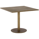 Corina Bistro Table, Antique Brass-Furniture - Accent Tables-High Fashion Home