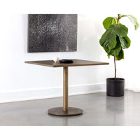Corina Bistro Table, Antique Brass
