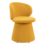 Oblic Swivel Dining Chair, Orange-Furniture - Dining-High Fashion Home