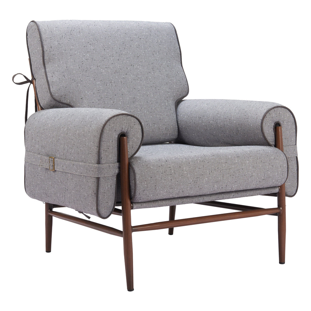 Klem Chair, Gray-Furniture - Chair-High Fashion Home