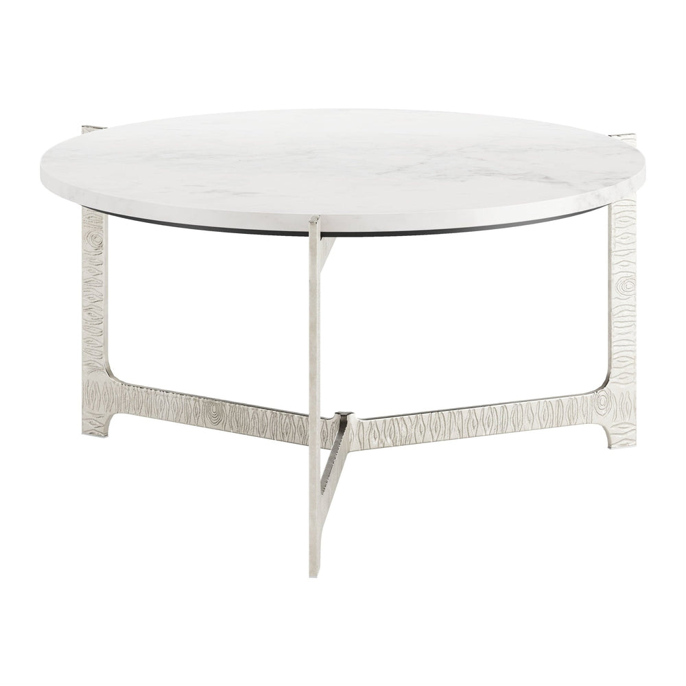 Barmas Coffee Table, White-Furniture - Accent Tables-High Fashion Home