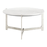Barmas Coffee Table, White-Furniture - Accent Tables-High Fashion Home