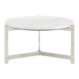 Barmas Coffee Table, White-Furniture - Accent Tables-High Fashion Home