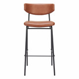 Charon Barstool, Vintage Brown, Set of 2-Furniture-High Fashion Home
