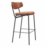 Charon Barstool, Vintage Brown, Set of 2-Furniture-High Fashion Home