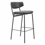 Charon Barstool, Vintage Black, Set of 2-Furniture-High Fashion Home