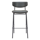 Charon Barstool, Vintage Black, Set of 2-Furniture-High Fashion Home