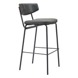Charon Barstool, Vintage Black, Set of 2-Furniture-High Fashion Home