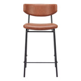 Charon Counter Stool, Vintage Brown, Set of 2-Furniture-High Fashion Home