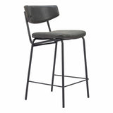 Charon Counter Stool, Vintage Black, Set of 2-Furniture-High Fashion Home