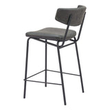 Charon Counter Stool, Vintage Black, Set of 2-Furniture-High Fashion Home
