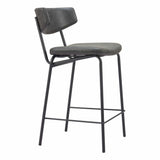 Charon Counter Stool, Vintage Black, Set of 2-Furniture-High Fashion Home