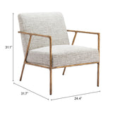 Norrebro Chair, Beige Frost-Furniture - Chair-High Fashion Home