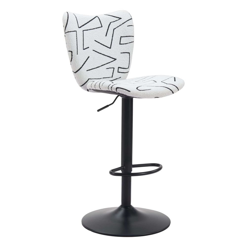 Elevate Bar Stool, White, Set of 2-Furniture-High Fashion Home