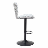 Elevate Bar Stool, White, Set of 2-Furniture-High Fashion Home