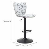 Elevate Bar Stool, White, Set of 2-Furniture-High Fashion Home