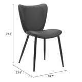 Prestige Dining Chair, Black, Set of 2-Furniture - Dining-High Fashion Home