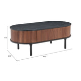 Koriana Coffee Table, Black-Furniture - Accent Tables-High Fashion Home