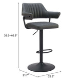 Erret Bar Stool, Gray-Furniture-High Fashion Home