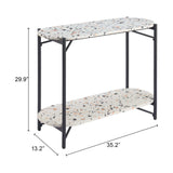 Tuxedo Console Table, Multicolor-Furniture - Accent Tables-High Fashion Home