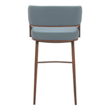 Poise Barstool, Azure Gray-Furniture-High Fashion Home
