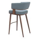 Poise Barstool, Azure Gray-Furniture-High Fashion Home