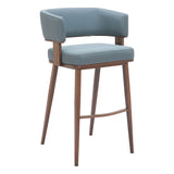Poise Barstool, Azure Gray-Furniture-High Fashion Home