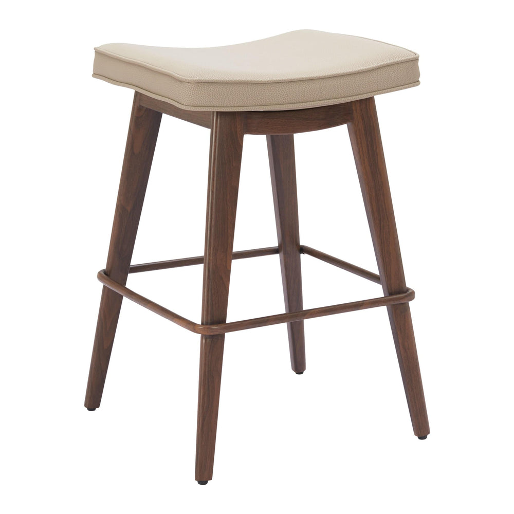 Divat Counter Stool, Beige, Set of 2-Furniture-High Fashion Home