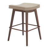 Divat Counter Stool, Beige, Set of 2-Furniture-High Fashion Home