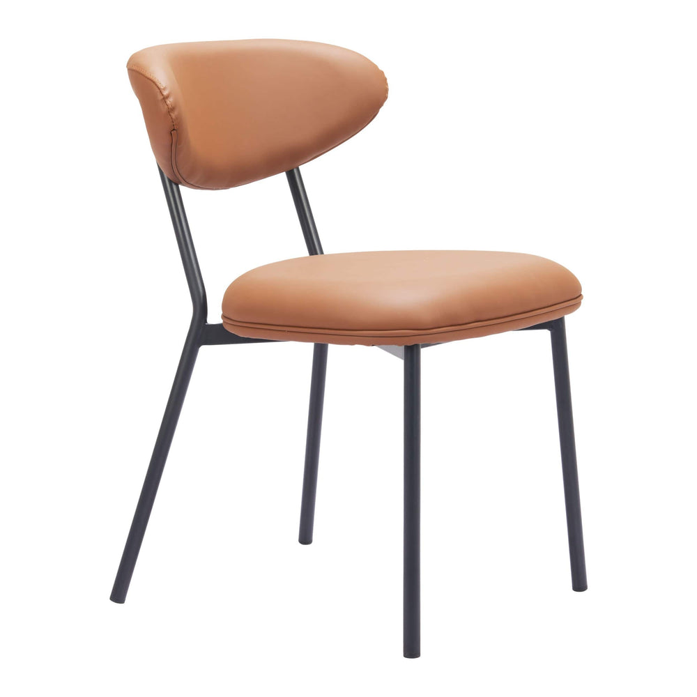 Rorun Dining Chair, Brown, Set of 2-Furniture - Dining-High Fashion Home