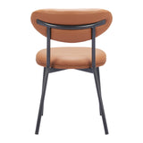 Rorun Dining Chair, Brown, Set of 2-Furniture - Dining-High Fashion Home