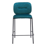 Plat Counter Stool, Green, Set of 2-Furniture-High Fashion Home