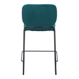 Plat Counter Stool, Green, Set of 2-Furniture-High Fashion Home