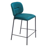 Plat Counter Stool, Green, Set of 2-Furniture-High Fashion Home