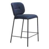 Plat Counter Stool, Blue, Set of 2-Furniture-High Fashion Home